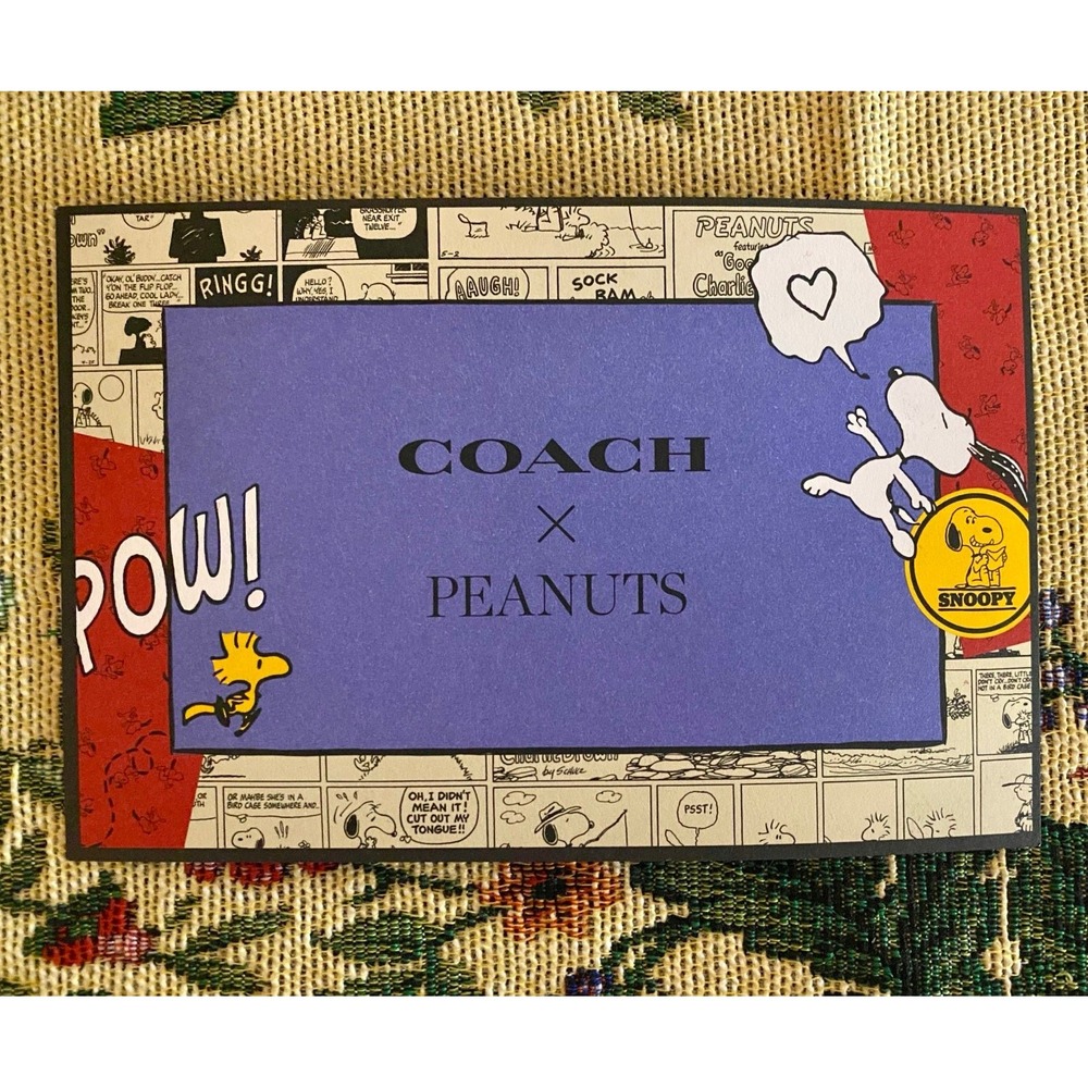 Snoopy COACH X PEANUTS ADDIE CROSSBODY SIGNATURE CANVAS W/VARSITY PATCHES C4113 - Picture 6 of 6